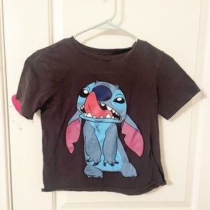 stich cropped shirt